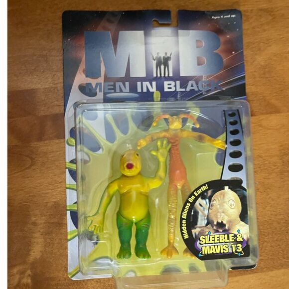 Galoob Vintage Men in Black Aliens Sleeble Mavis 13 1997 Action Figure Two Pack - Picture 1 of 6